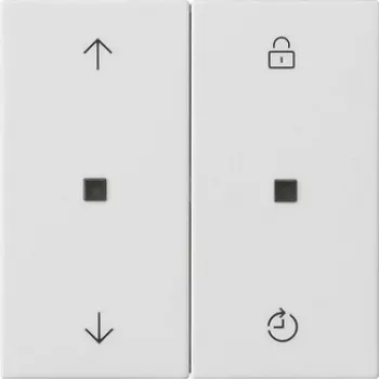 Gira System 3000 jaloeziebesturings-opzet met memory-functie, reinwit glanzend 536327