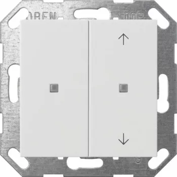 Gira KNX 2-voudige wipschakelaar met pijlen, reinwit 517503