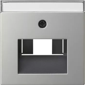 Gira System 55 afdekplaat voor UAE/IAE- en netwerkdozen, geborsteld edelstaal 0284600