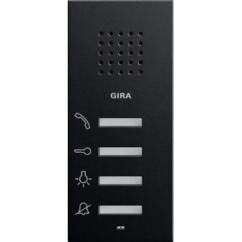 Gira audio binnenstation 1250005 opbouw System 55 zwart