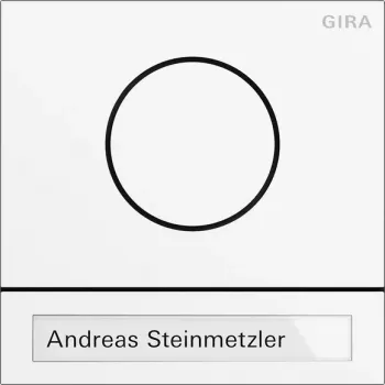 Gira System 106 blindmodule verkeerswit gelakt 5565902