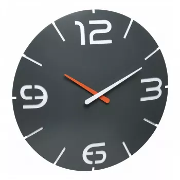 TFA Dostmann design radiowandklok Contour, zwart/wit (60.3536.10)