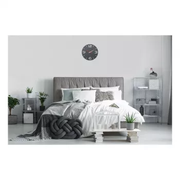 TFA Dostmann design radiowandklok Contour, zwart/wit (60.3536.10)