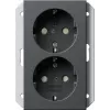 GIRA SCHUKO-stopcontact 1-voudig antraciet 273128