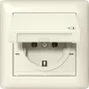 Gira 415701 SCHUKO-stopcontact met klapdeksel, IP44, zuiverwit
