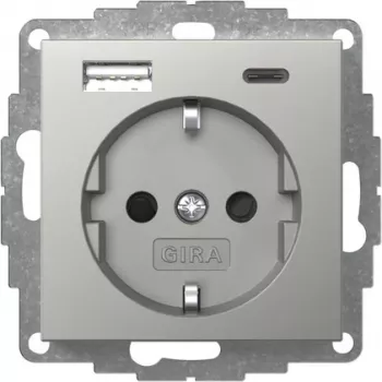 Gira SCHUKO-stopcontact met USB-oplader Type-A/C 2459600