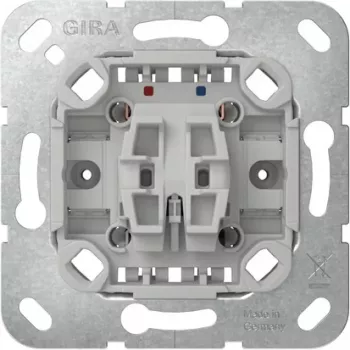 GIRA 387000 wiptaster-insert met nulleiderklem, 1x NO, 250 V, 10 A, zonder klauwen