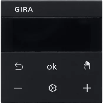 Gira RTR display zwart ruimtetemperatuurregelaar 5393005