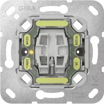 GIRA 384200 taster-uit-insert, 2-polig, NO, 250 V AC, 10 A, inbouw