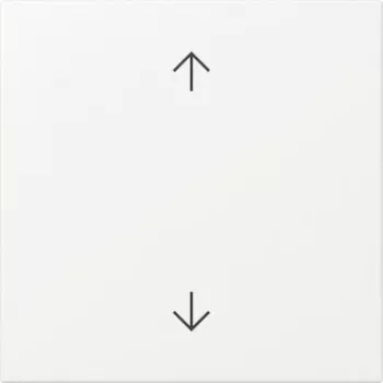 Gira wipafdekking met pijlen, reinweiß glanzend, System 55 361627