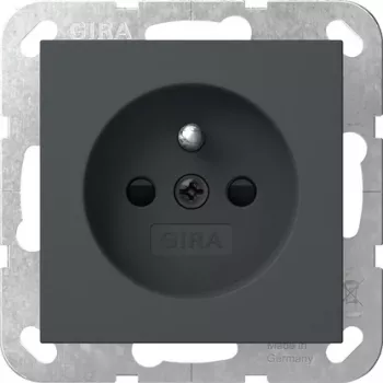 Gira 448528 Schuko stopcontact met randaarde, System 55, reinweiß