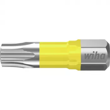 Wiha 42304 Torx bit T25 x 25 mm, 25-pack, 1/4 inch zeskantaandrijving, molybdeen-vanadiumstaal