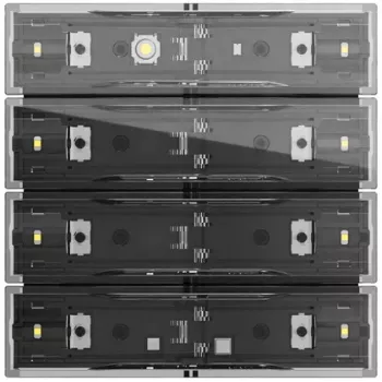 Gira Tastsens.4.70 Comfort 4v OneKNX 534400 KNX-touchpanel met 4 capacitieve toetsen en kleurendisplay