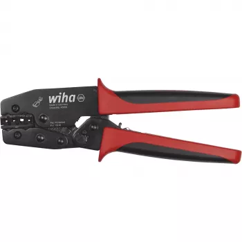 Wiha 45958 krimptang voor ongeïsoleerde platte stekkers en platte stekkerhulzen 0,5-6 mm² (20-10 AWG)