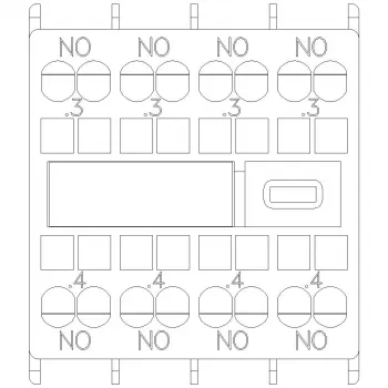 Siemens SIRIUS hulpschakelaarblok 4 maakcontacten (3RH2911-2FA40)