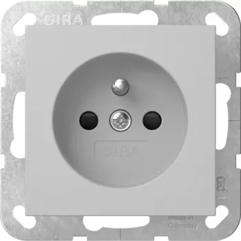 GIRA 4485015 stopcontact met aardingspen en shutter