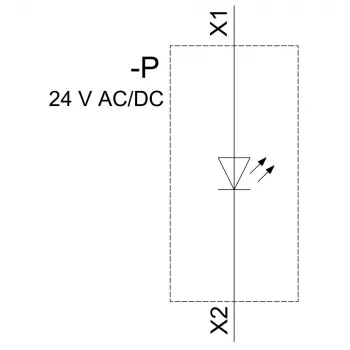 SIEMENS LED-module met geïntegreerde LED, rood, 24 V AC/DC, schroefklem, SIRIUS ACT 3SU14012BB201AA0