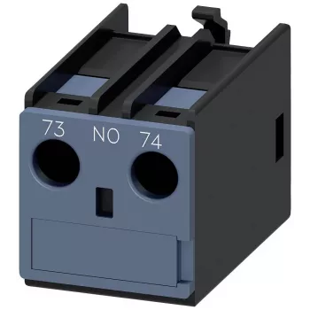 Siemens SIRIUS hulpschakelaarblok 1 NO frontmontage voor 3RT2 contactors en 3RH2 relais, schroefklemmen, 690V isolatie, 3RH2911-1AA10
