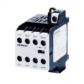 Siemens SIRIUS 3TG10 mini-contactor 3TG1010-0AC2, 3-polig, 24 V AC spoel, 3 A AC-3, 1 NO hulpcontact