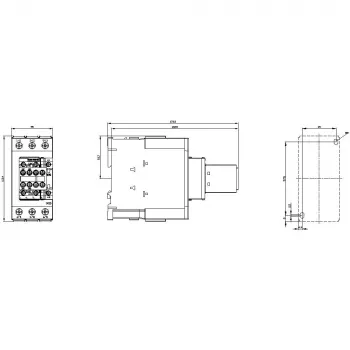 Siemens 3RT2038-1AD04 contactor, 37 kW/400 V, 2NO+2NC