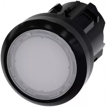 Siemens SIRIUS ACT verlicht drukknop-frontpaneel, wit, 22 mm, kunststof 3SU1001-0AA60-0AA0