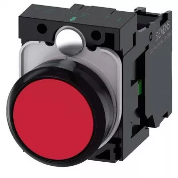 Siemens SIRIUS ACT 3SU1100-0AB20-1BA0 complete drukknop, kunststof, rood