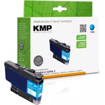 KMP cyaan compatibele inktpatroon voor Brother LC-3239XLC (High Yield) 1543,4003