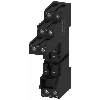Siemens LZS:RT78726 4-polige relaishouder voor SIRIUS 3TG10, schroefklemmen, DIN-rail-/schroefmontage, grijs