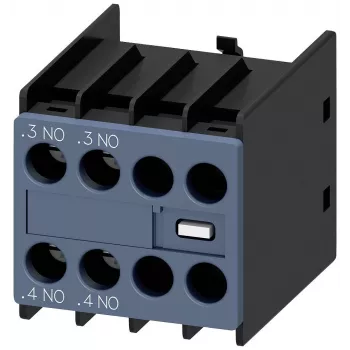 Siemens hulpcontactblok 3RH2911-1HA20, 2 NO, frontmontage, schroefklemmen