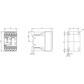 Siemens 3RH2122-2AP60 hulpcontactor