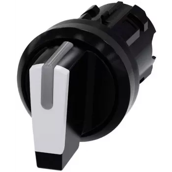 Siemens SIRIUS ACT keuzeschakelaar front-element, kunststof, wit, 2-posities, vergrendelend, 22mm 3SU1002-2BP60-0AA0