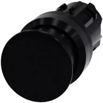 Siemens SIRIUS ACT 3SU1000-1AD10-0AA0 frontelement voor paddenstoeldrukknop, kunststof, zwart
