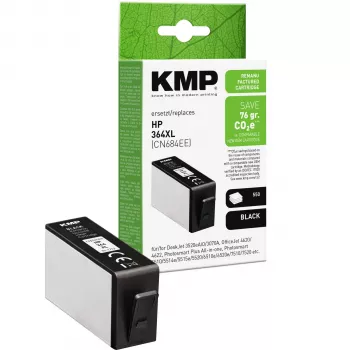 KMP compatibele zwarte inktcartridge voor HP 364XL (CN684EE) – hoge capaciteit 1712,4001