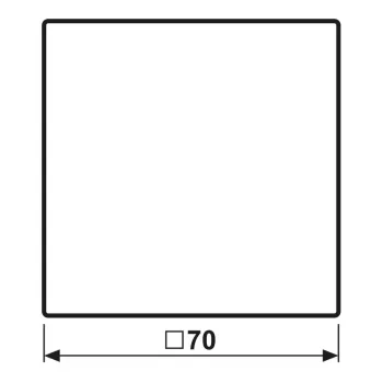 JUNG LS 101 SW wip 1-voudig F10, duroplast, serie LS, zwart