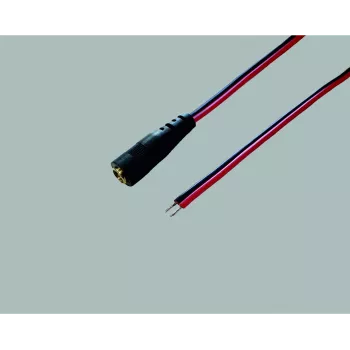 BKL Electronic 075159 laagspanningsverbindingskabel DC 5,5 x 2,1 mm naar open einde 30 cm