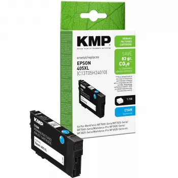 KMP 1656,4003 compatibele cyaan inktcartridge (Epson 16XL-equivalent, high yield)