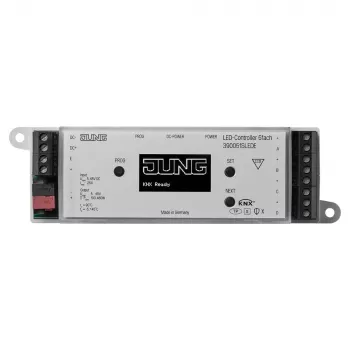 JUNG KNX LED-controller 5-kanaals DC 5-48V, DIN-rail, Secure, 390051SLEDE