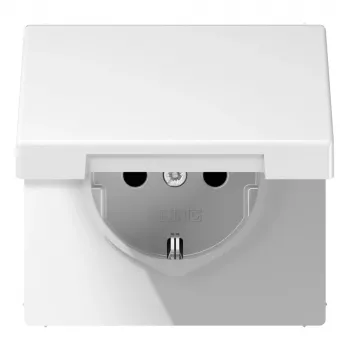 JUNG LS 1520 BFKIK SCHUKO stopcontact 16 A 250 V met verhoogde aanraakbeveiliging, lichtwit LS1520BFKIKLWW