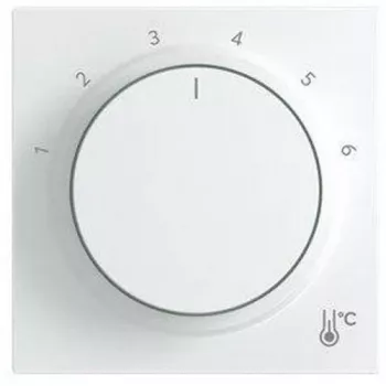 BUSCH-JAEGER centrale plaat rond met opdruk 1-6, studiowit, 2CKA001710A4207