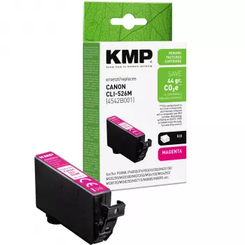 KMP magenta printercartridge compatibel met Canon CLI-526 M (1513,4006)