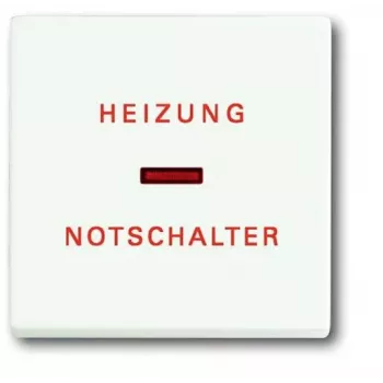 Busch-Jaeger wip studiowit met verwarming-noodstop-symbool voor schakelaar-inzetten (1751-0-3029)