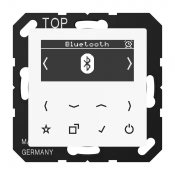 JUNG DAB A BT WW smartradio DAB+ Bluetooth, serie AS/A, alpinwit