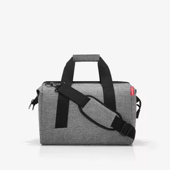 Reisenthel allrounder M unisex dokterstas, rits, grijs/zwart (MS7052)