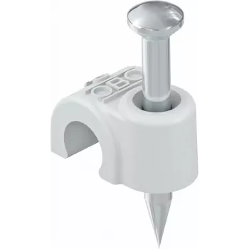 OBO Bettermann 2006 35 LGR Geïsoleerde nagelklem, 6 mm, lichtgrijs, 200 stuks (2227371)