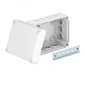 OBO Bettermann T 1 kabelaftakdoos met deksel, lichtgrijs (2007714)
