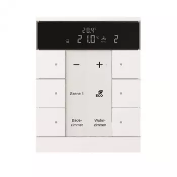 BUSCH-JAEGER ruimtetemperatuurregelaar SBR/U6.0.11-84, 6-voudige bediening, KNX 2CKA006330A0003
