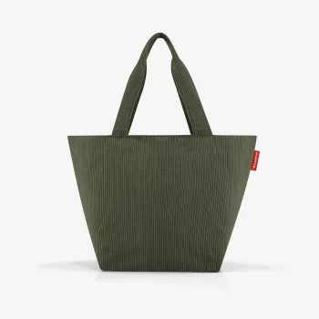 reisenthel Shopper M cord dark matcha boodschappentas ZS5057 - 15 liter inhoud