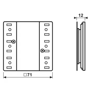 JUNG eNet 1-kanaals draadloze wandzendermodule FMLS5001M