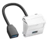 OBO Bettermann MTS-U3A F RW1 multimediadrager 45x45 mm, zuiver wit (6104934)