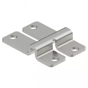 OBO BETTERMANN WB wand- en vloerbevestiger voor gaaskabelgoten, klink-/schroefmontage, 47x32x9 mm, elektrogalvanisch verzinkt staal (6017164)